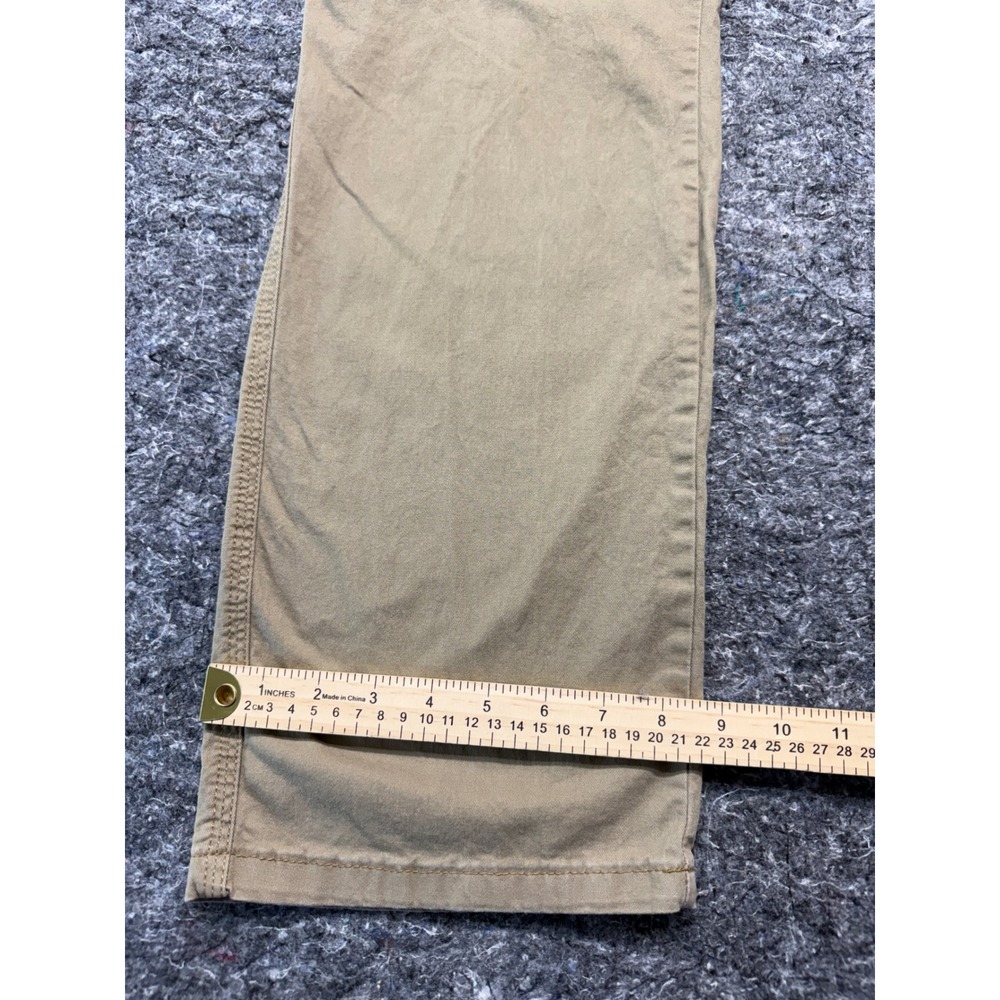 Wrangler Mens Cargo Pants Tan Khaki Straight Leg Cotton Stretch 32x32 70ABWEW - Picture 4 of 11